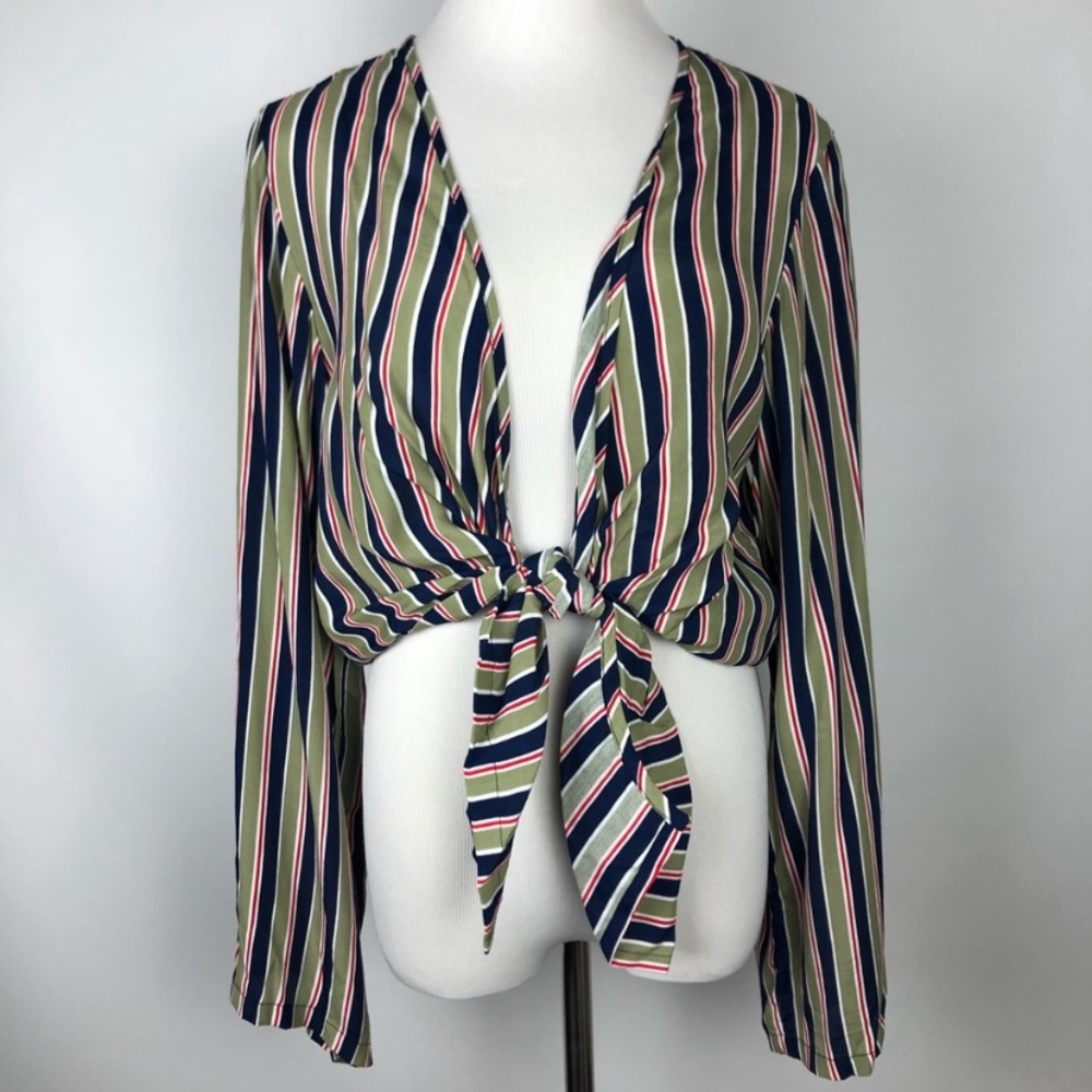 Faithfull The Brand NWT Teguise Tie Front Top size Small